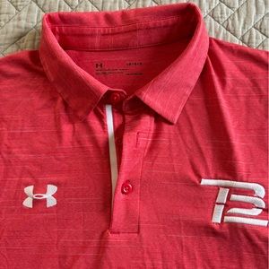 TB12 Tom Brady Under Armour Red Polo Men’s Large